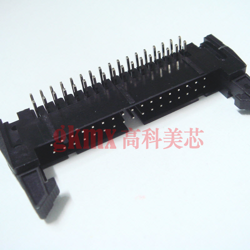 高科美芯 牛角座接插件DC2-34芯 34PIN弯针 间距2.54mm 2.5元/PCS