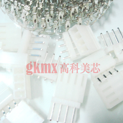 高科美芯 接插件 白色插座 CH3.96-4TS 4芯直脚配簧片 10套8元