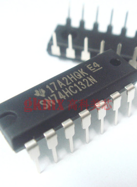 TI集成电路SN74HC132N DIP14直插 逻辑门 2元/PCS