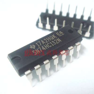 TI集成电路SN74HC132N DIP14直插 逻辑门 2元/PCS