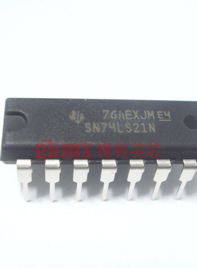 TI集成电路SN74LS21N DIP14 74LS21N逻辑7400输入与门  2元/PCS