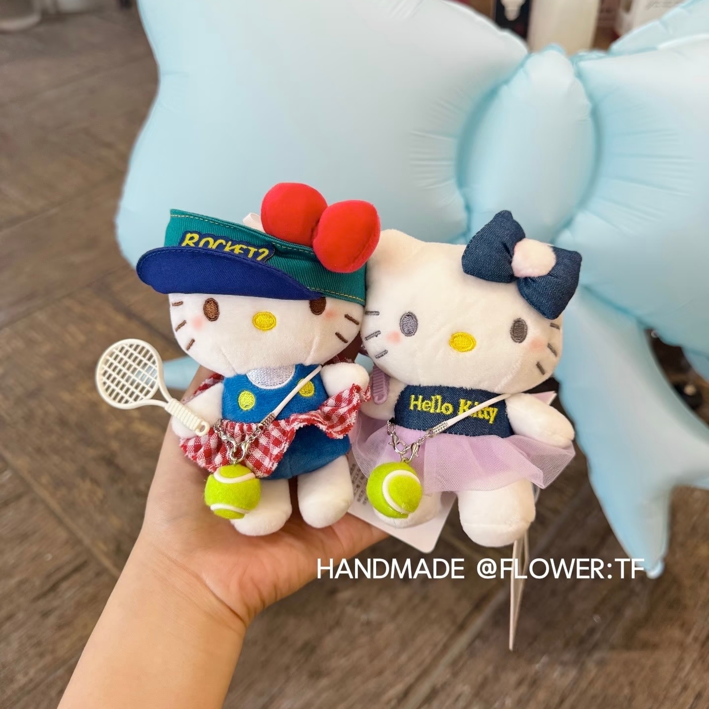 网球公仔玩偶包包挂件女
