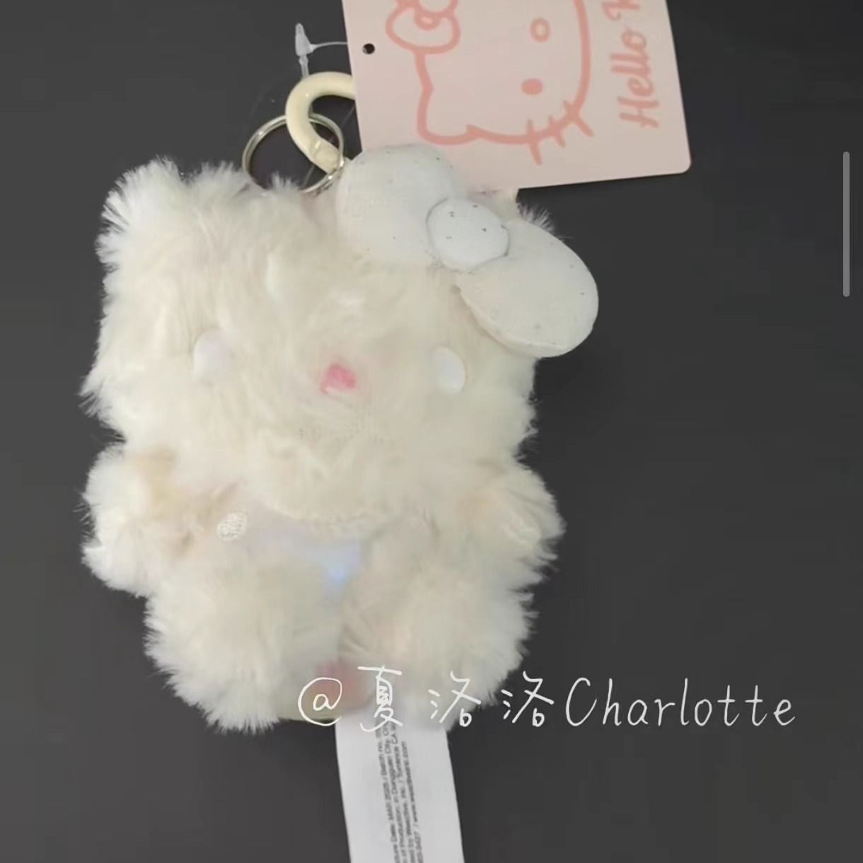 珠光毛绒hellokitty包包