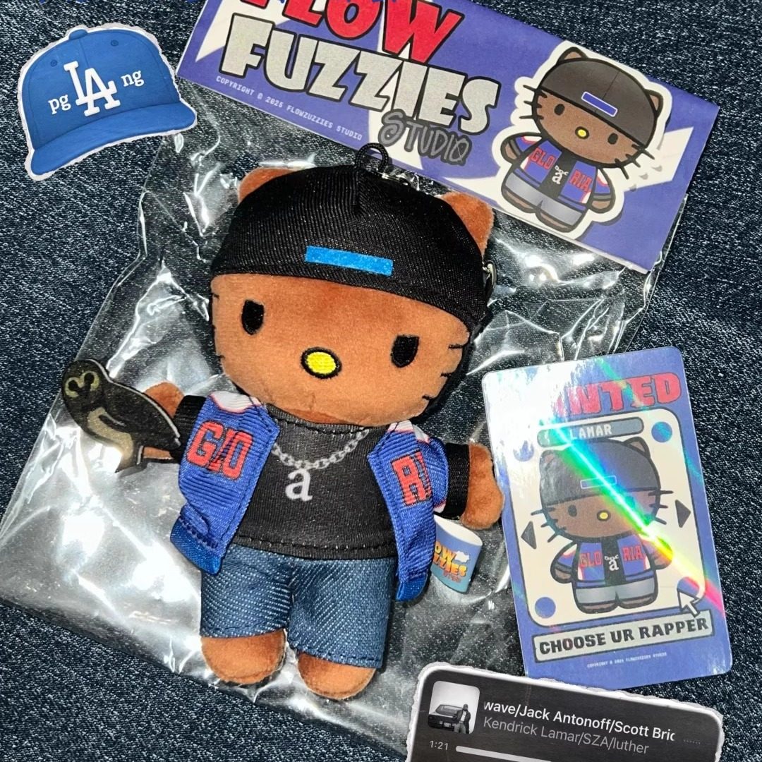 Lamar-kitty潮流系列美式说唱家嘻哈风格包包挂件KT猫小玩偶挂饰