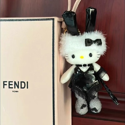 长腿哈喽kitty丝袜兔女郎包包小挂件女生可爱嗨喽毛绒公仔挂饰品