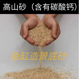 鱼缸造景石头原生底砂化妆沙小彩高山天然河沙铺底乌龟缸造景沙子
