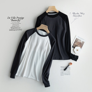 男女单面绒家居长袖衫宽松大码上衣加薄绒睡衣圆领居家带胸垫秋冬