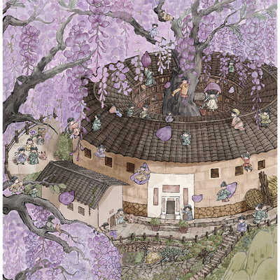 利胜8.0窗边秘闻紫藤村庄造景贴