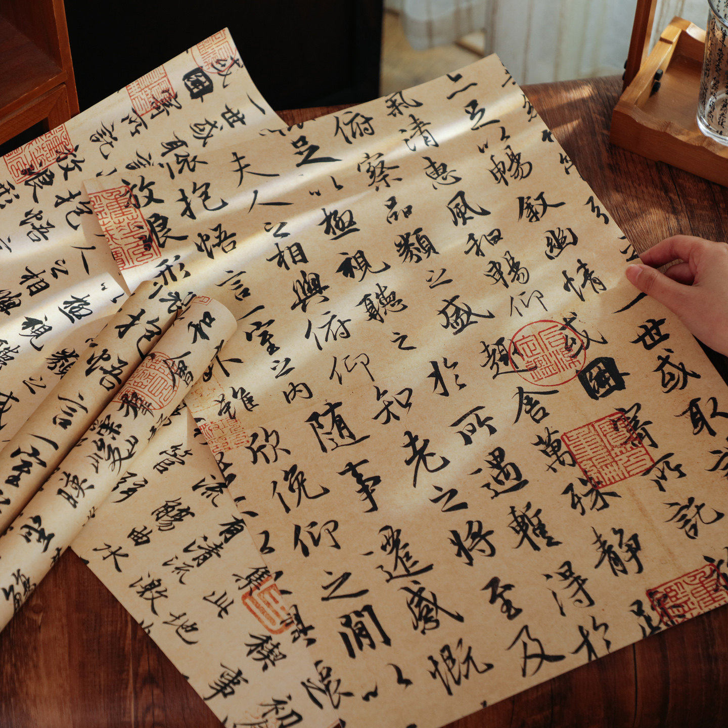 贝祥包装纸系列兰亭序图片