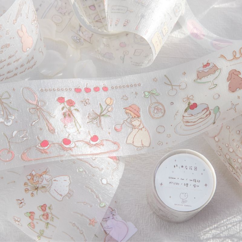 暮光樱桃乐园PET闪砂模切胶带