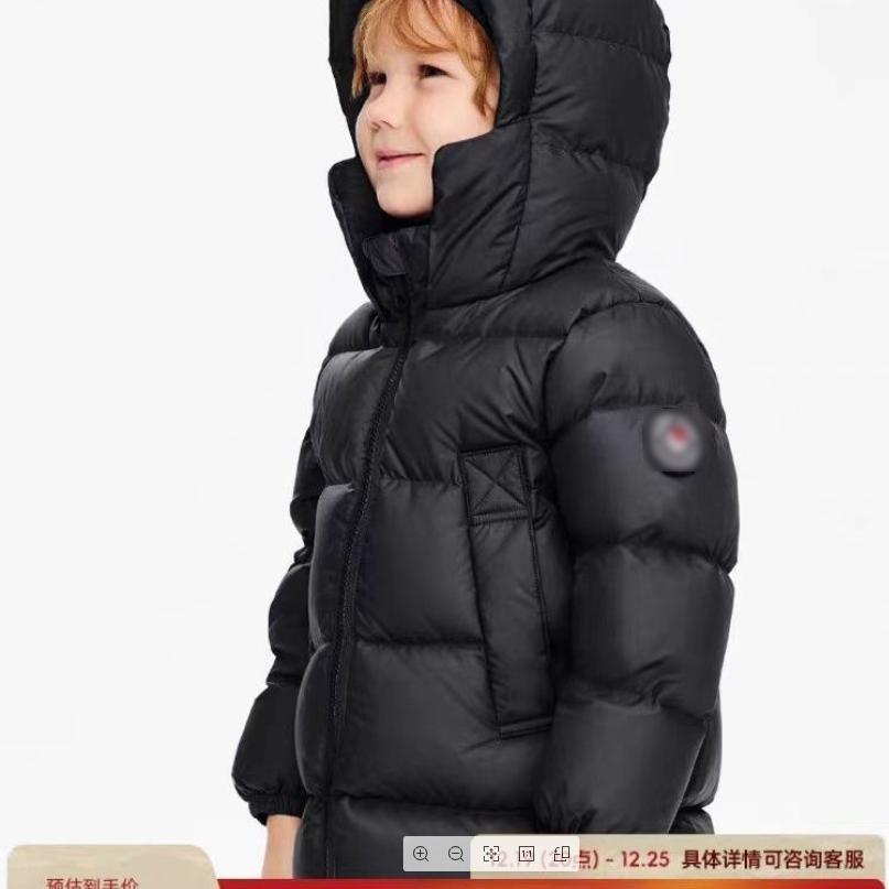 儿童羽绒服男女童中长款