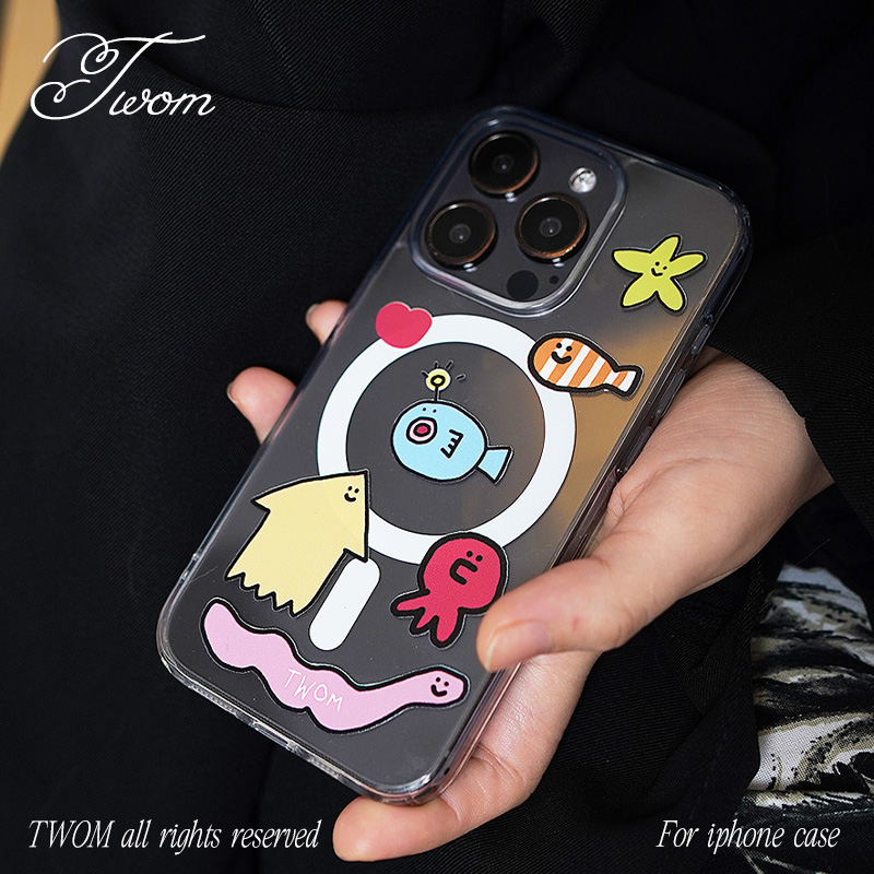 创意卡通手绘苹果手机壳