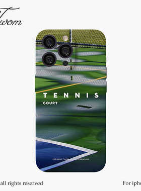 网球场氛围感适用iPhone17ProMax手机壳运动风16promax高级感14小众个性15pro保护套运动风15promax不撞壳