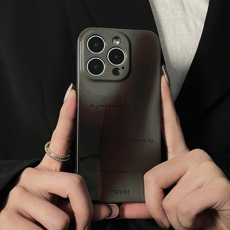 TWOM原创侘寂风硅胶手机壳