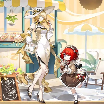 动漫X阿格莱雅和缇宝立牌