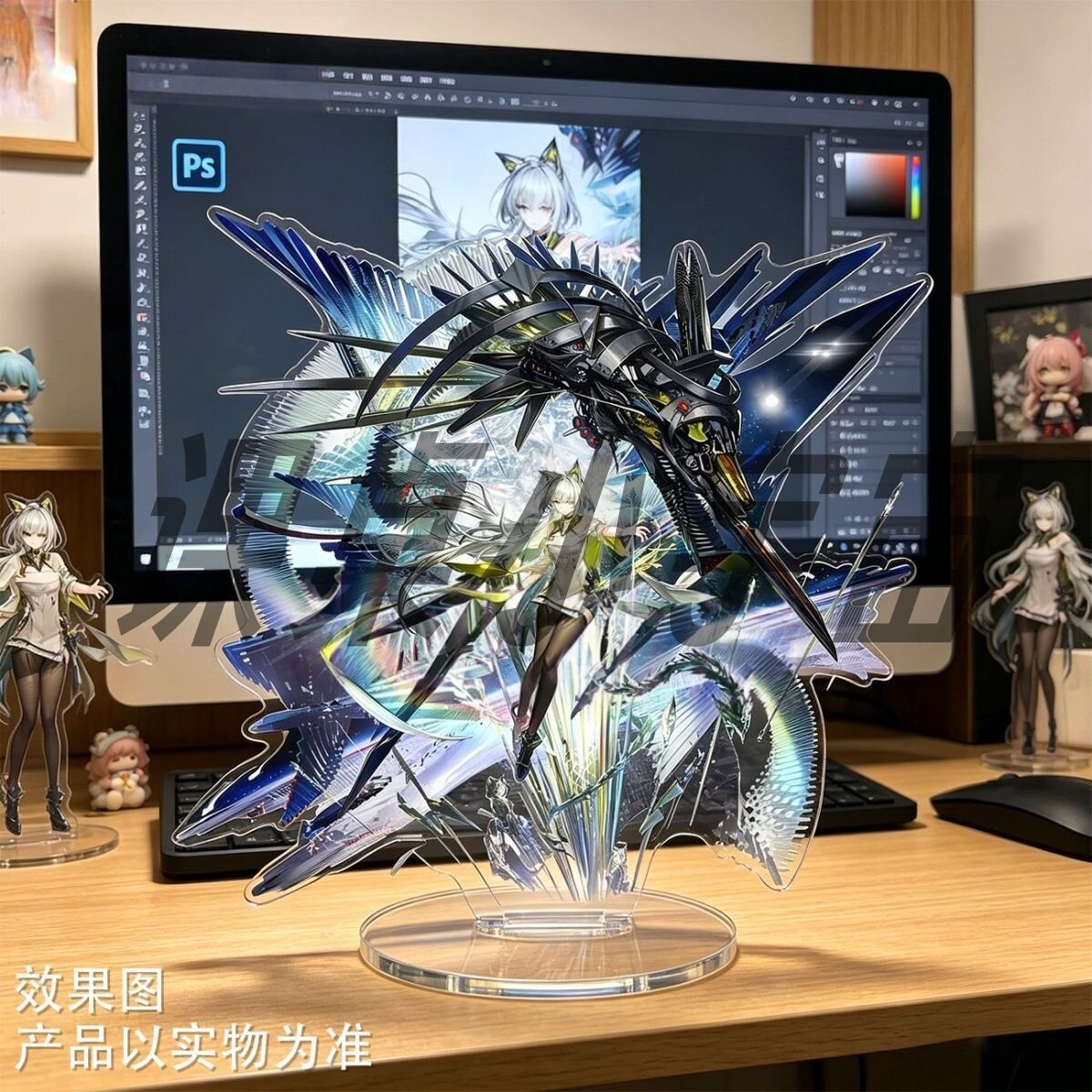 明日方舟七周年庆典系列凯尔希思衡托可露希尔维伊立绘自制立牌
