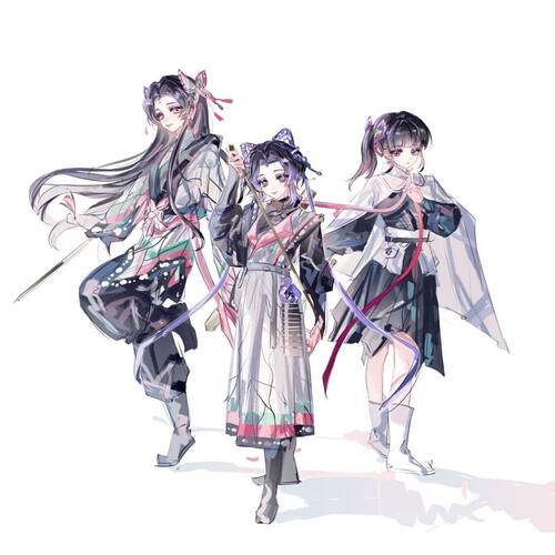 鬼灭之刃国风亚克力立牌摆件