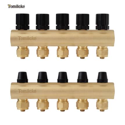 TM803 E系列托米雷克地暖地热全铜分集水器2-8路工程推荐