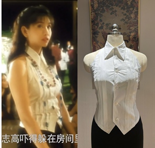 港星女神同款法式百搭修身显瘦气质白衬衫短袖T恤女夏韩版潮春秋