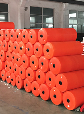 水库垃圾拦截塑料浮体 漂浮垃圾式拦污排浮筒 电站拦油污浮筒40cm