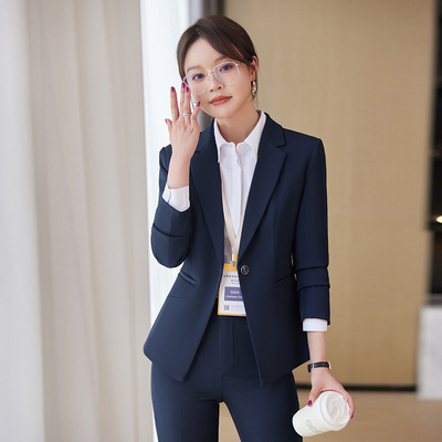 秋冬职业女装套装面试西装工作服