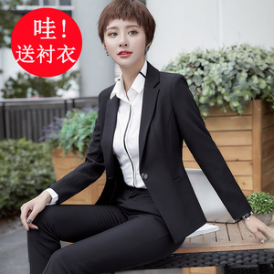 职业装套装女2020新款时尚气质春秋冬工装西装面试正装女装工作服