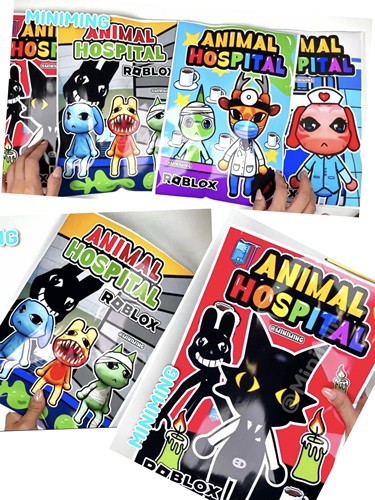ROBLOX罗布乐思动物医院盲袋手工玩具安静书DIY解压游戏儿童创意