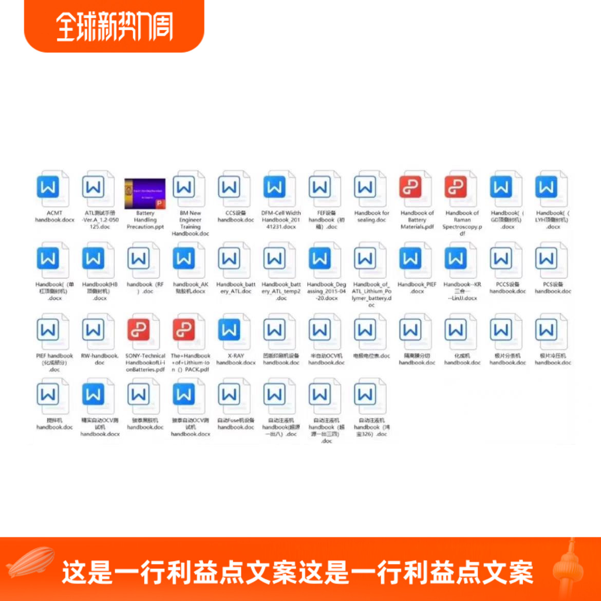 锂离子电池培训资料 ATL项目工程部手册 锂电池各工序handbook 锂