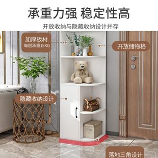 实木转角柜墙角柜三角柜书柜拐角边角置物架角落收纳储物客厅卧室