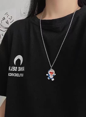 宇宙射线叮当猫项链可爱卡通