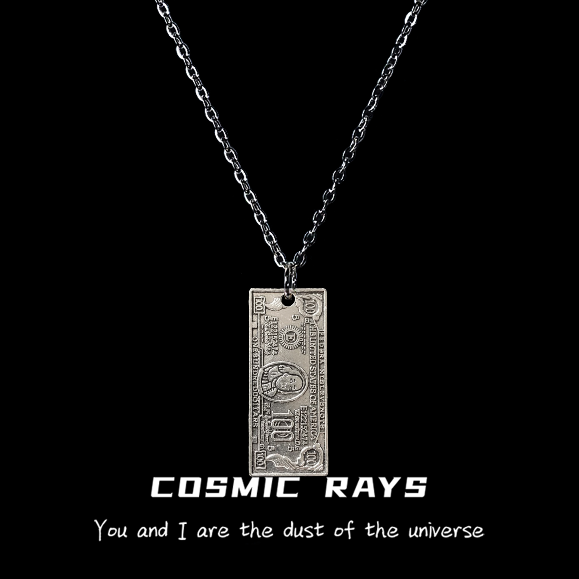 宇宙射线美元项链金属土酷蹦迪
