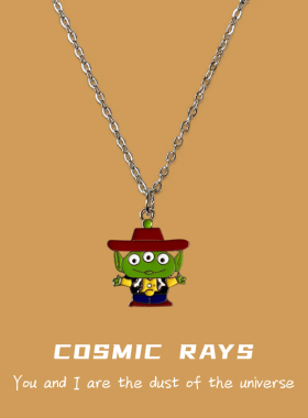 宇宙射线-玩具总动员之三眼仔便装帅气牛仔可爱卡通简约童趣项链