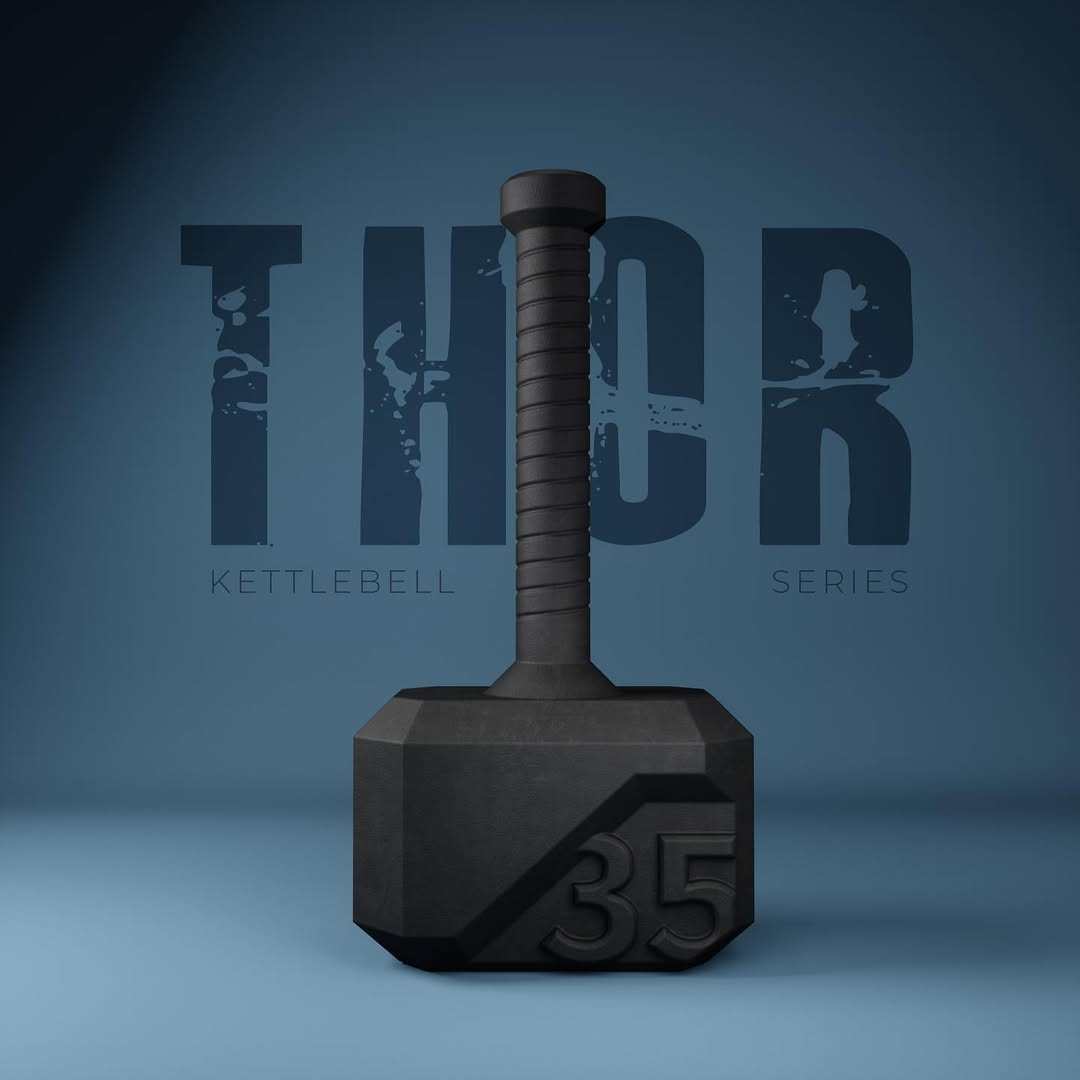 哑铃雷神之锤壶铃运动健身器材家用健身力量训练棒铃球铃铸铁防滑