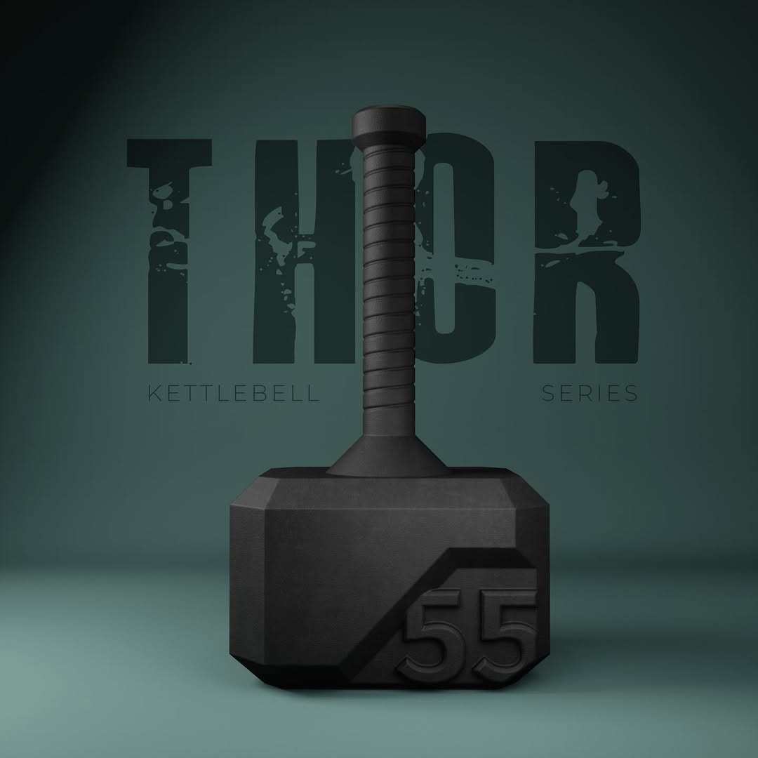 哑铃雷神之锤壶铃运动健身器材家用健身力量训练棒铃球铃铸铁防滑