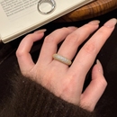 水贝黄金金包银繁星戒指古法实心指环金店同款 镶钻情侣对戒送女友