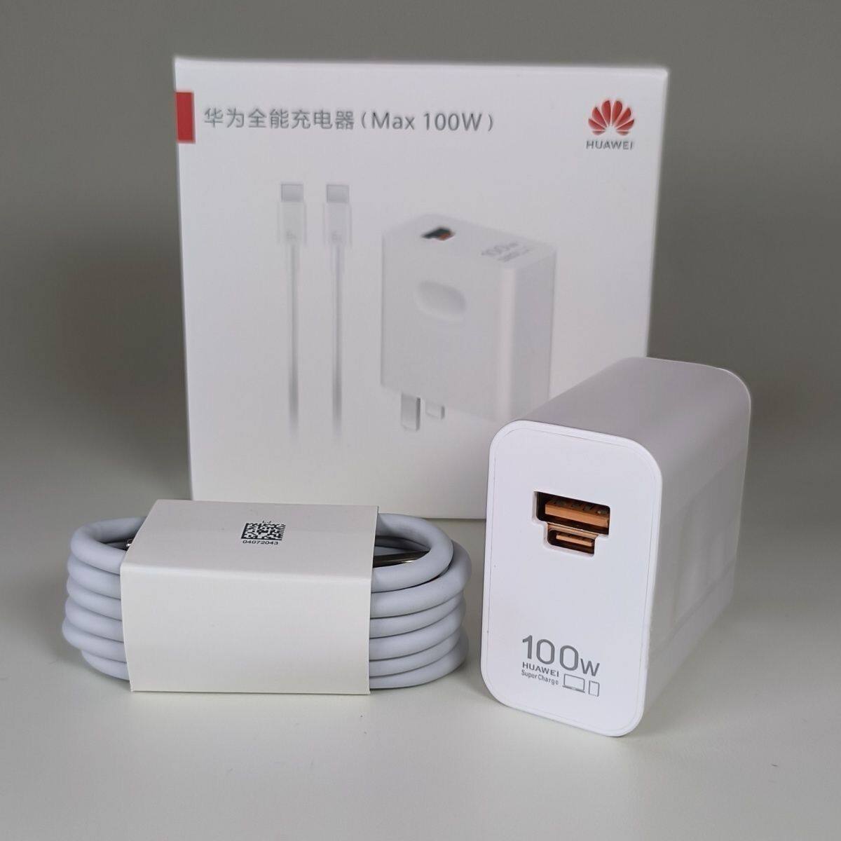 二手100W充电器原装正品超级快充头mate40 30pro p50p40p30 nova8/9荣耀闪充插头100W手机数据线正品