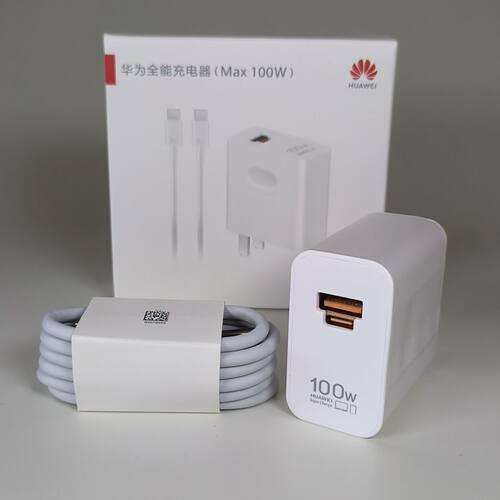 二手100W充电器原装正品超级快充头mate40 30pro p50p40p30 nova8/9荣耀闪充插头100W手机数据线正品