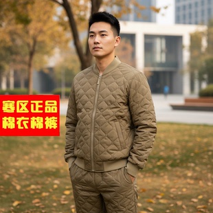 P棉19巡逻保暖衣裤边防棉衣棉裤套装男寒区驻训土黄色棉衣裤内胆