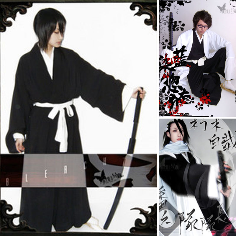 死神cos 死霸装 队长服全套 cosplay衣服 羽织长袍外套 和服 草鞋