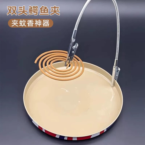 双头鳄鱼蚊香夹专用夹菜品广告夹