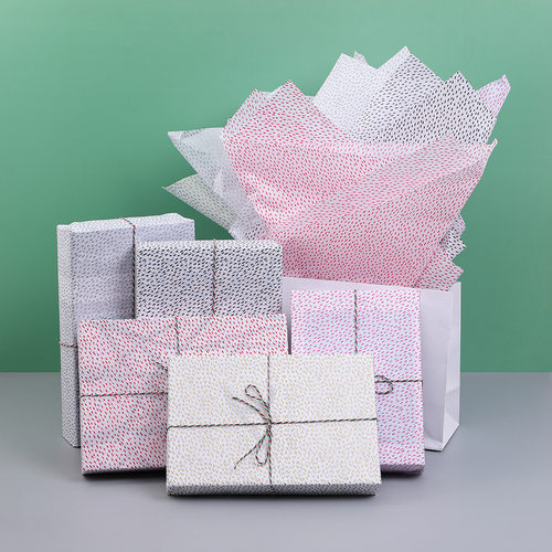 50*35cm 20张装袋 小碎点点印花折纸薄页纸服装红酒鲜花礼品包装