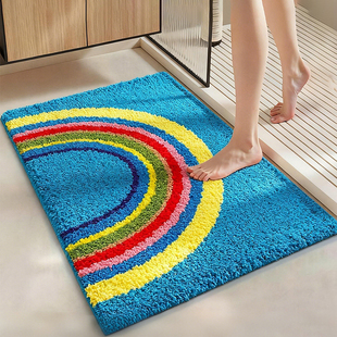 日本卫生间速干吸水地垫浴室门口脚垫防滑门垫加厚耐脏厕所洗手间