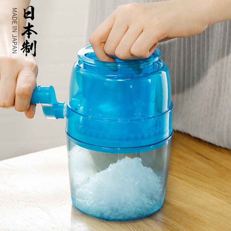 日本进口手摇刨冰机家用小型迷你手动碎冰机雪花绵绵冰炒冰沙冰机_虎窝淘