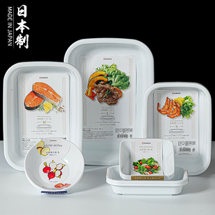 日本进口NAKAYA火锅备菜家用厨房料理盘配菜盘子碟子托盘餐盘套装