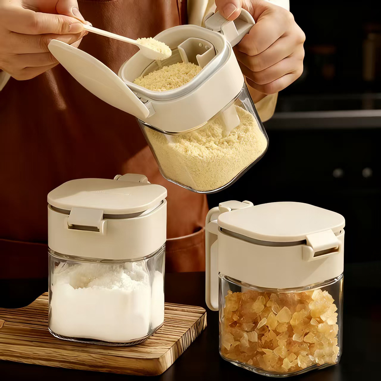 日本玻璃调料盒密封防潮家用厨房收纳调料瓶食品级味精罐盐罐分装,厨房/烹饪用具,调味瓶罐/调料研磨器,淘宝优惠券,粉丝福利购,淘宝优惠卷