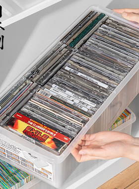 日本进口CD盒唱片漫画书收纳箱DVD光碟专辑磁带相片游戏保护盒子