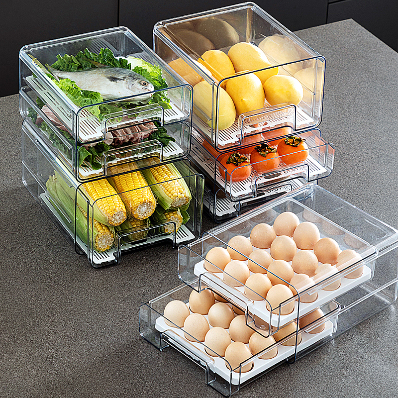 抽屉式冰箱保鲜盒【买2个包邮】