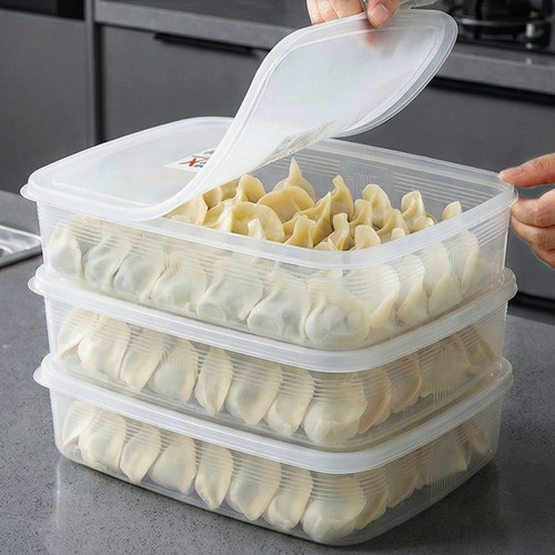 日本品牌饺子保鲜盒三件装