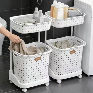 日本脏衣篮洗衣桶脏衣服收纳筐家用放衣物篓置物架卫生间框桶浴室