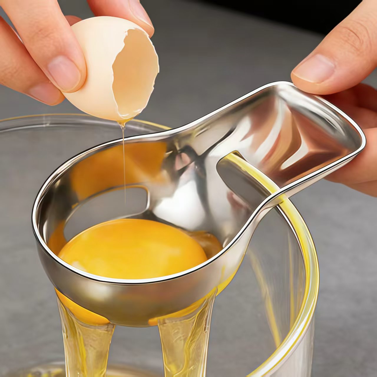 日本316不锈钢蛋清分离器蛋黄食品级婴儿辅食蛋白蛋液鸡蛋过滤器